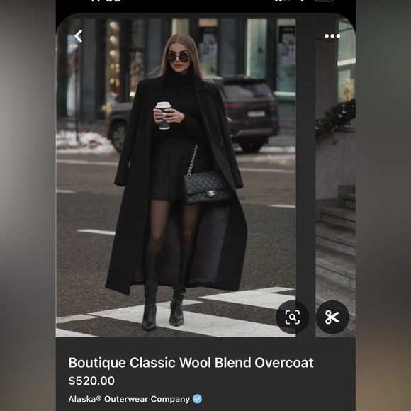 Gorgeous Vintage David Benjamin Wool coat with real leather collar trim EUC! - Picture 11 of 13